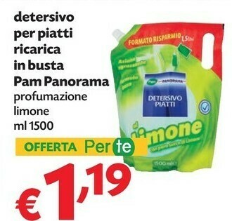 Pam Detersivo piatti offerta