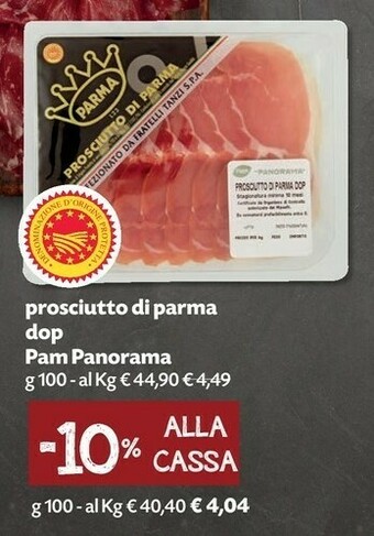 Pam Prosciutto di Parma offerta