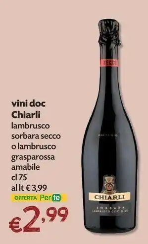 Pam Chiarli Lambrusco offerta
