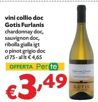 Pam Ribolla gialla Vino bianco offerta