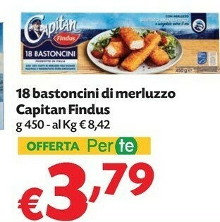 Pam Findus Bastoncini offerta
