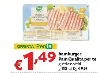 Pam Pam Hamburger offerta