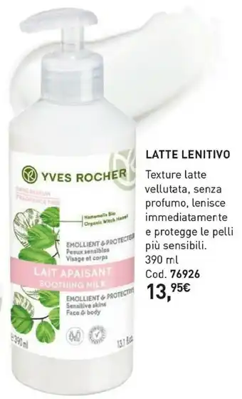 Yves Rocher Yves Rocher Latte Lenitivo offerta