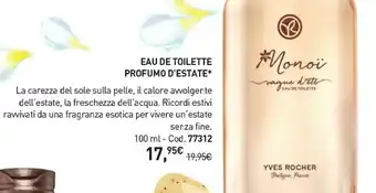 Yves Rocher Yves Rocher Eau De Toilette Profumo D'estate offerta