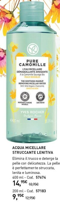 Yves Rocher Lenitiva Acqua Micellare Struccante offerta
