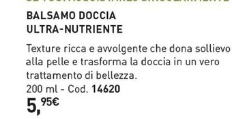 Yves Rocher Yves Rocher Balsamo Doccia Ultra - Nutriente offerta