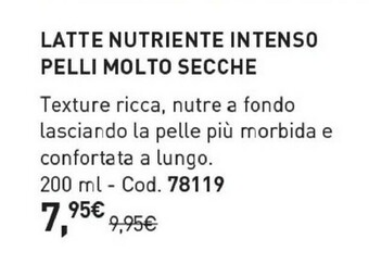 Yves Rocher Yves Rocher Latte Nutriente Intenso Pelli Molto Secche offerta