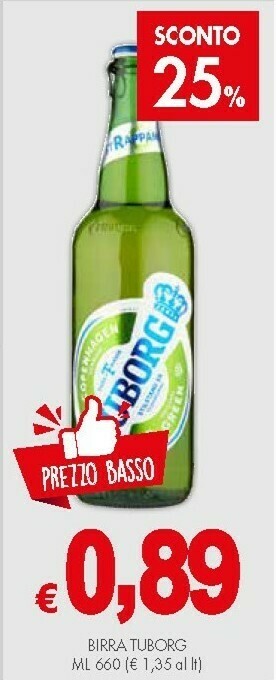 Crai Tuborg Birra offerta