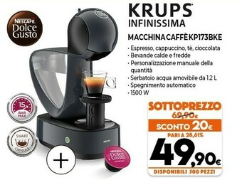 Krups Infinissima Macchina Caffe KP173BKE