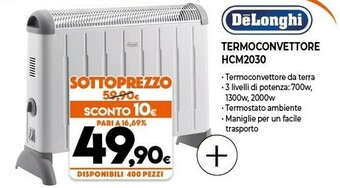 Expert DeLonghi Termoconvettore HCM2030 offerta