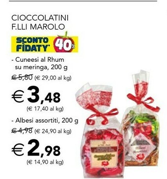Esselunga F.lli Marolo Cioccolatini offerta