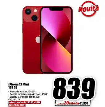 MediaWorld Apple iPhone offerta