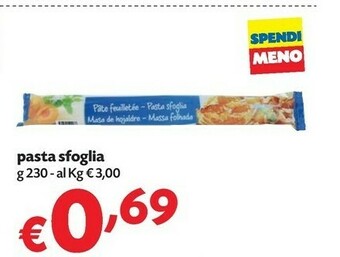 Pam Pasta Sfoglia offerta