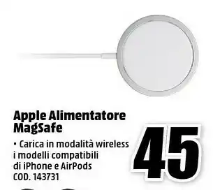 MediaWorld Apple Airpods offerta