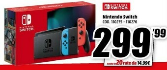 MediaWorld Nintendo Switch offerta