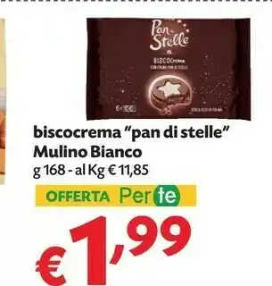 Pam Mulino Bianco Biscocrema Pan Di Stelle offerta