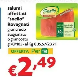 Pam Rovagnati Rovagnati - Gran Cotto Snello 105 g(ml) offerta