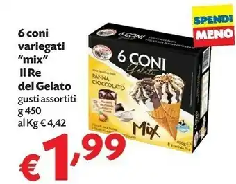 Pam Il Re Del Gelato 6 Coni offerta