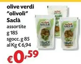Pam Saclà Olive offerta