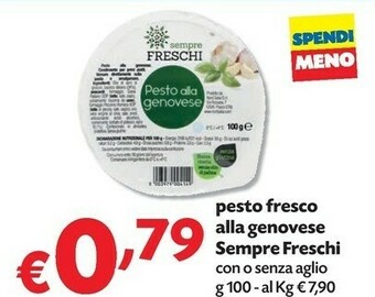 Pam Sempre freschi Pesto Alla Genovese 100 G(ml) offerta