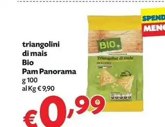 Pam Pam Panorama Triangolini Di Mais Bio offerta