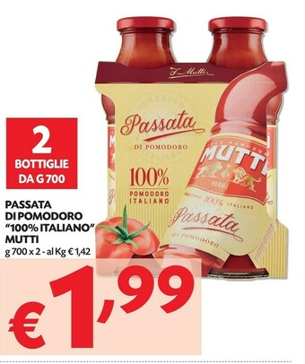 Pam Mutti Passata di pomodoro offerta