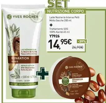 Yves Rocher Yves Rocher Latte Nutriente Intenso Pelli Molto Secche offerta
