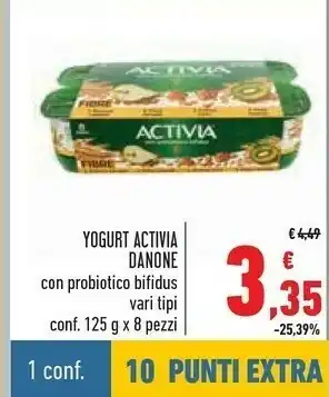Conad Danone Activia Mirtillo offerta