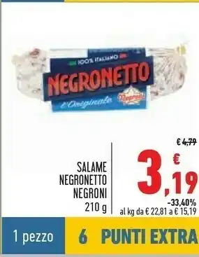 Conad Negroni Negronetto 210 G(ml) offerta