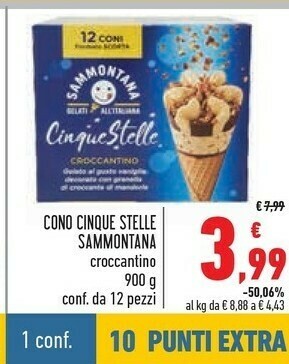 Conad Sammontana Cono Cinque Stelle offerta