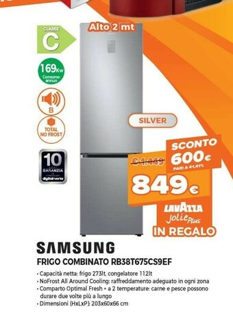 Expert Samsung RB38T675CS9 Frigorifero Con Congelatore Libera Installazione 385 L C Argento offerta