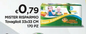 Mister Risparmio Mister Risparmio Tovaglioli offerta