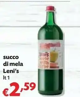 Pam Leni's Succo Di Mela Torbido 1000 G(ml) offerta