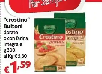 Pam Buitoni Crostino Con Farina Integrale 300 G(ml) offerta
