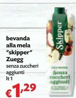 Pam Zuegg Skipper Bevanda Mela Senza Zuccheri offerta