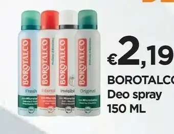 Mister Risparmio Borotalco Deo Spray offerta