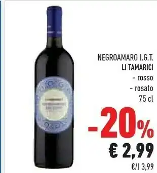 Conad Li Tamarici Negroamaro Igt offerta