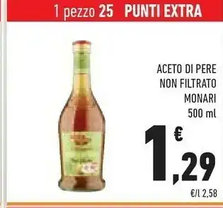 Conad Monari Aceto Di Pere Non Filtrato offerta