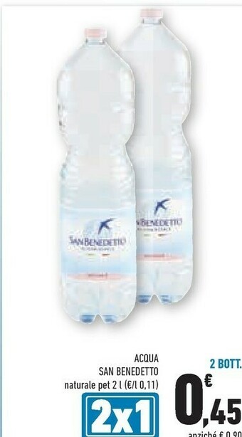 Conad San Benedetto Acqua Minerale Naturale 2000 G(ml) offerta
