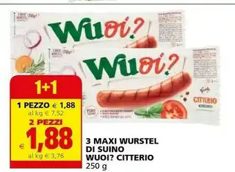 Il Gigante Citterio Wurstel offerta