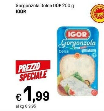 Iper La Grande Igor - Gorgonzola Dolce 200 G(ml) offerta