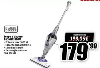 MediaWorld Scopa a vapore offerta