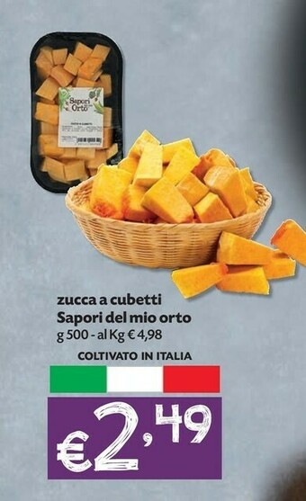Pam Sapori Del Mio Orto Zucca A Cubetti offerta