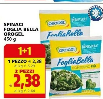Il Gigante Orogel Spinaci offerta