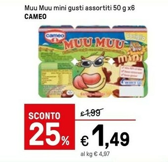 Iper La Grande Cameo Muu Muu Mini Vaniglia 300 G(ml) offerta