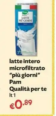 Pam Pam Latte Intero Microfiltrato Più Giorni offerta