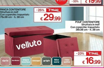 Satur Pouf Contenitore offerta