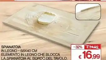 Satur Spianatoia In Legno 68x40 Cm offerta