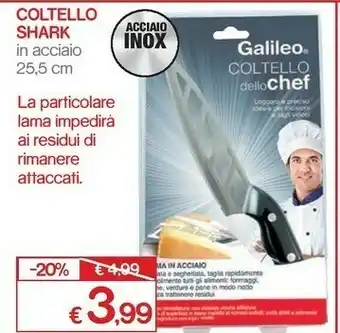 Satur Galileo Coltello Shark offerta