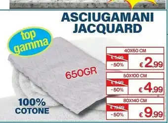 Satur Jacquard Asciugamani 40x60 Cm offerta